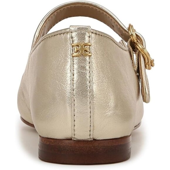 Sam Edelman Womens Gold Leaf Polyester Closed Pointed Toe Ballet Flat Shoes - Picture 7 of 7